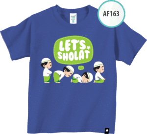 AF163 Kaos Anak Let’s Shalat