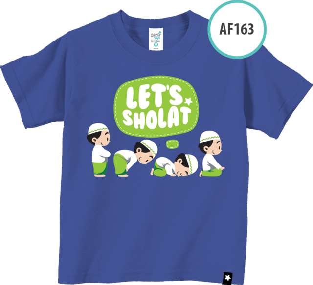 AF163 Kaos Anak Let’s Shalat