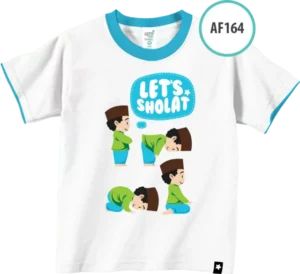 AF164 Kaos Anak Let’s Shalat