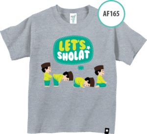 AF165 Kaos Anak Let’s Shalat