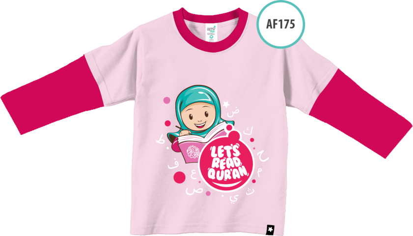 AF175 Kaos Anak Let’s Read Quran