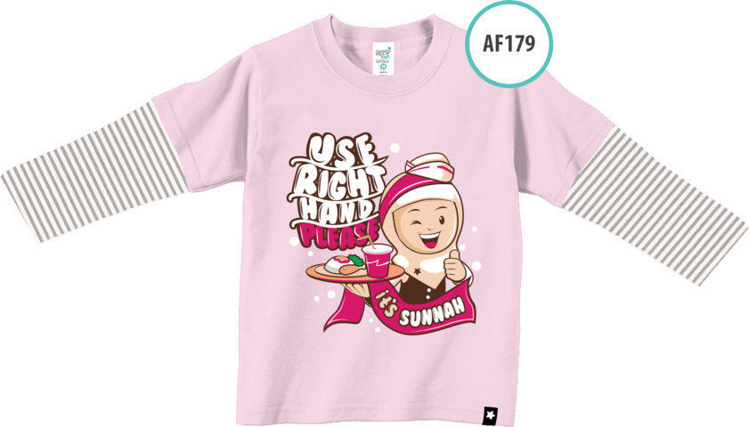 AF179 Kaos Anak Use Right Hand Please