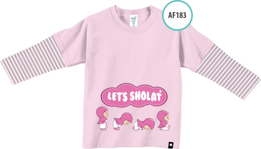 AF183 Kaos Anak Let’s Shalat