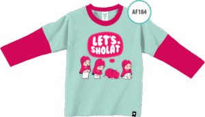 AF184 Kaos Anak Let’s Shalat