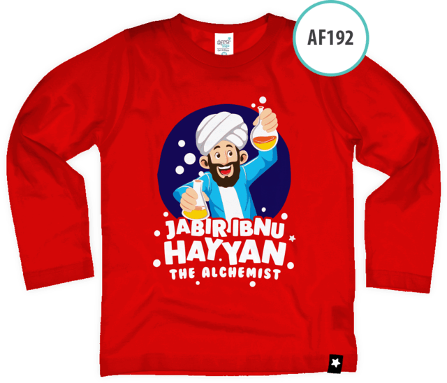 AF192 Kaos Anak Jabir Ibnu Hayyan
