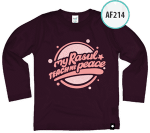 AF214 Kaos Anak My Rasul teach me peace