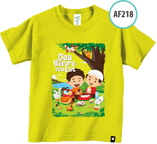 AF218 Kaos Anak Do’a Before You Eat