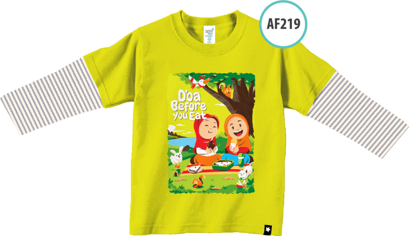 AF219 Kaos Anak Do’a Before You Eat