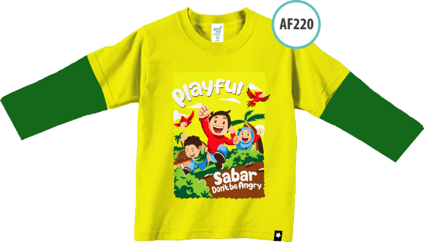 AF220 Kaos Anak Playful Sabar