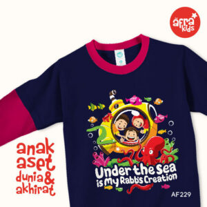 AF229 Kaos Anak Under The Sea is My Rabb’s Creation