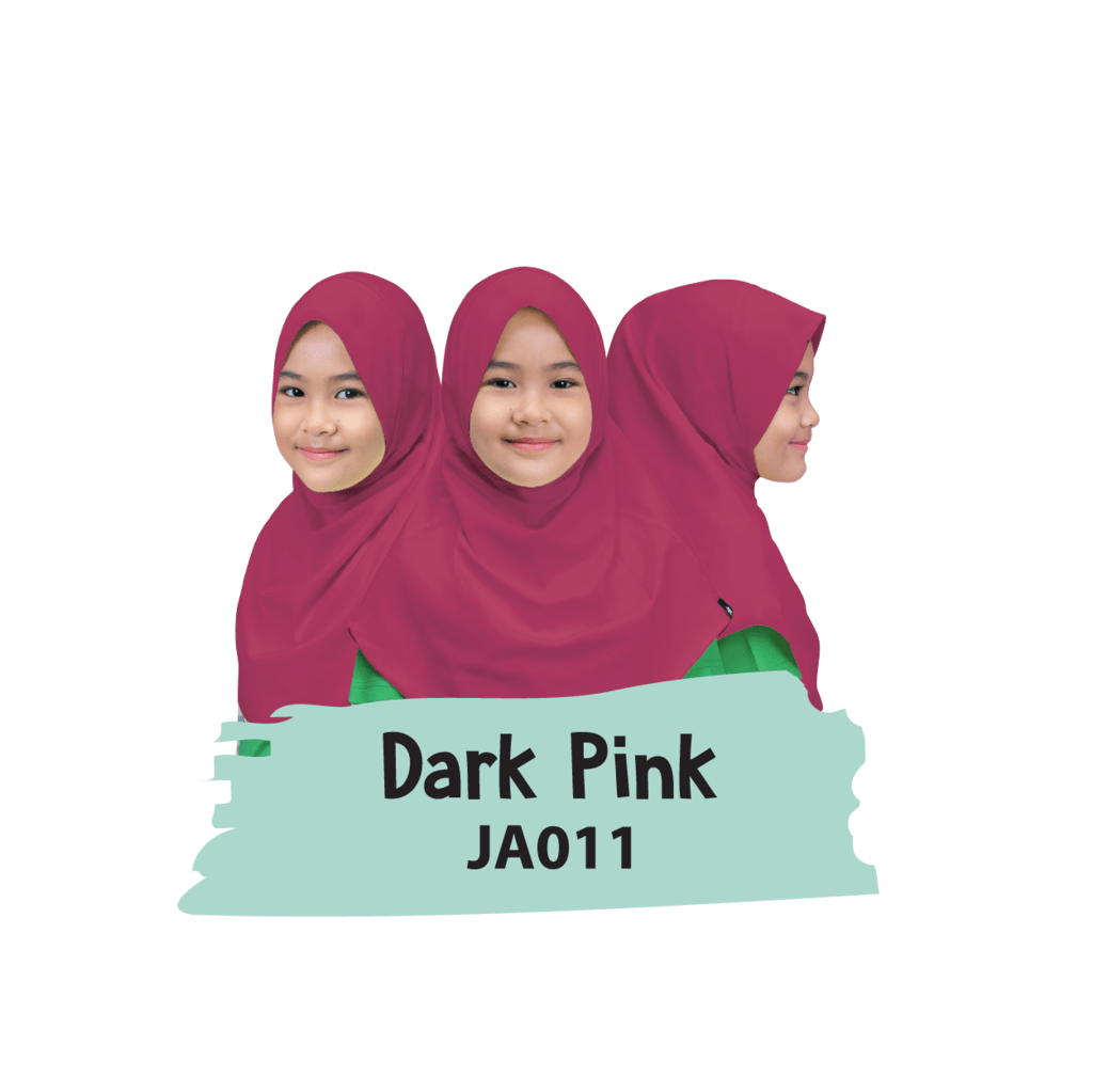 JA011 Jilbab Anak Dark Pink