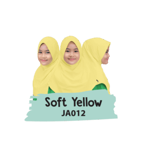 JA012 Jilbab Anak Soft Yellow
