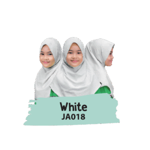 JA018 Jilbab Anak White