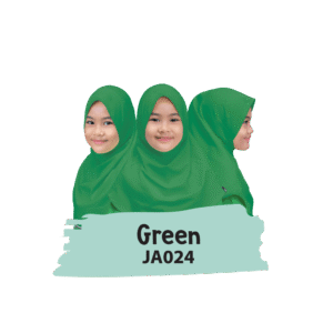 JA024 Jilbab Anak Green