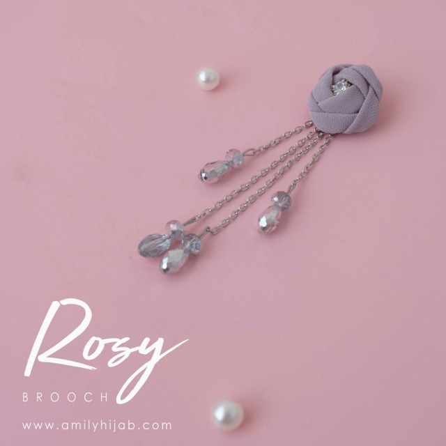 Rosy Brooch